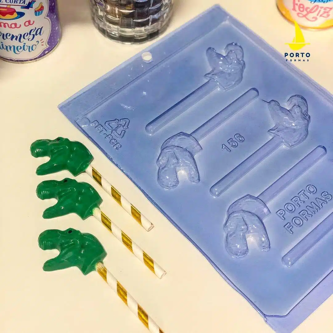 Chocolade mal dino lolly bij cake, bake & love 5 Chocolade mal dino lolly