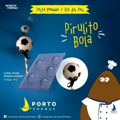 Chocolade mal voetbal lolly bij cake, bake & love 6 Chocolade mal voetbal lolly - afbeelding 2