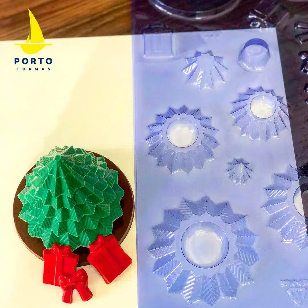 3d chocolade kerstboom pakket bij cake, bake & love 6 3d chocolade kerstboom pakket - afbeelding 2