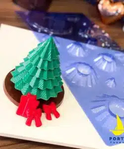 Chocolade mal Kerstboom 3D