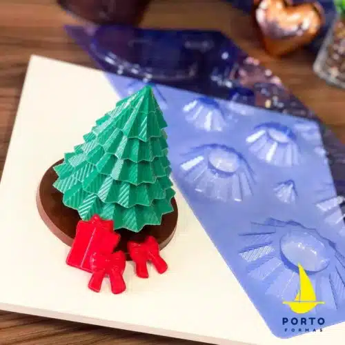 Chocolade mal kerstboom 3d