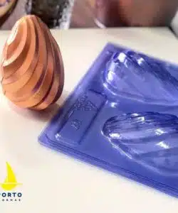 Chocolade mal Paasei Gedraaid