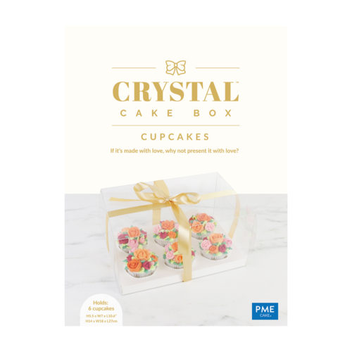 Crystal cake box - 6 cupcakes bij cake, bake & love 5