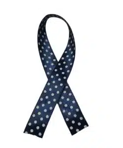 Lint per meter 1,5 cm breed - Stip Marine Blauw