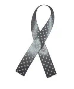 Lint per meter 1,5 cm breed - Stip Donker Grijs