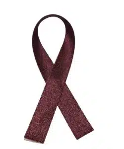 Lint per meter 1,5 cm breed - Rood Glitter