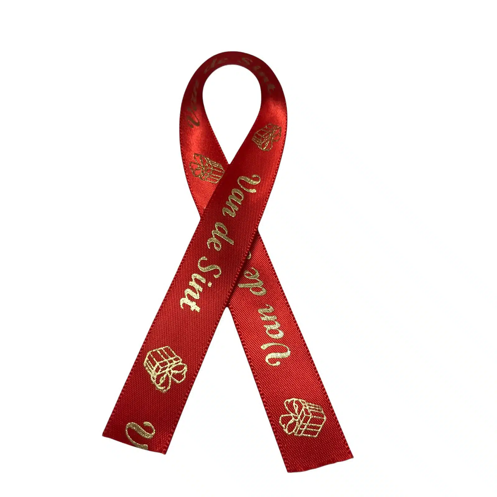 Lint per meter 1,5 cm breed - tekst sint rood bij cake, bake & love 5 Lint per meter 1,5 cm breed - tekst sint rood
