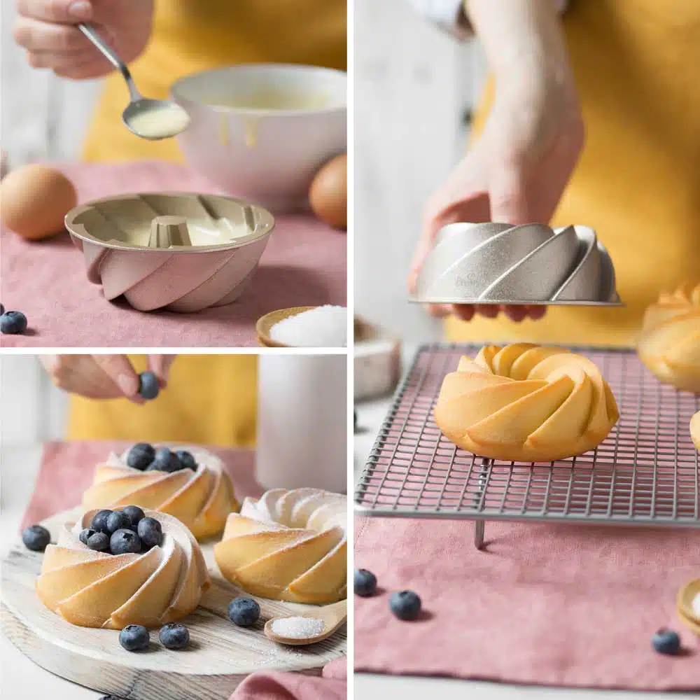 Decora mini aluminium bundt pan 10 cm bij cake, bake & love 6 Decora mini aluminium bundt pan 10 cm - afbeelding 2