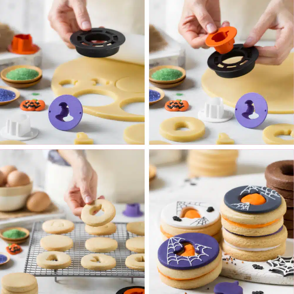 Halloween gevulde koekjes pakket bij cake, bake & love 6 Halloween gevulde koekjes pakket - afbeelding 2