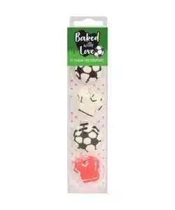 Baked with Love suikerdecoratie Voetbal & Shirt pk/12