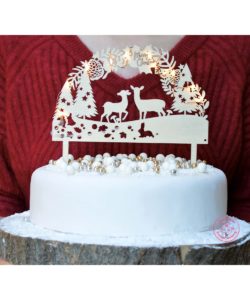 Scrapcooking cake topper led woodland bij cake, bake & love 13