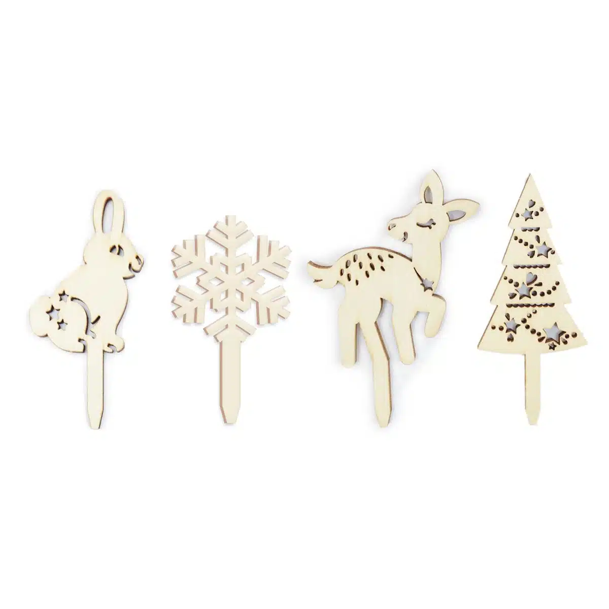 Scrapcooking cake toppers woodland set/4 bij cake, bake & love 6 Scrapcooking cake toppers woodland set/4 - afbeelding 2