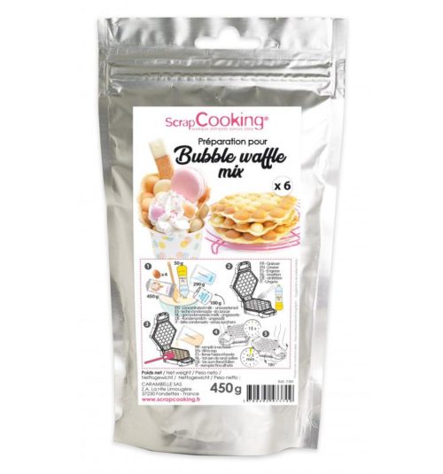 Scrapcooking bubble waffle mix 450gr bij cake, bake & love 5