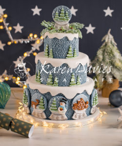 Karen davies mould – snow globe bij cake, bake & love 13