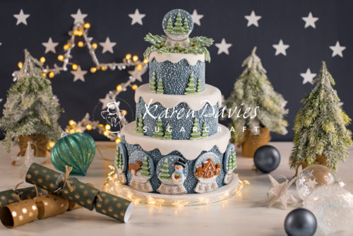 Karen davies mould – snow globe bij cake, bake & love 8