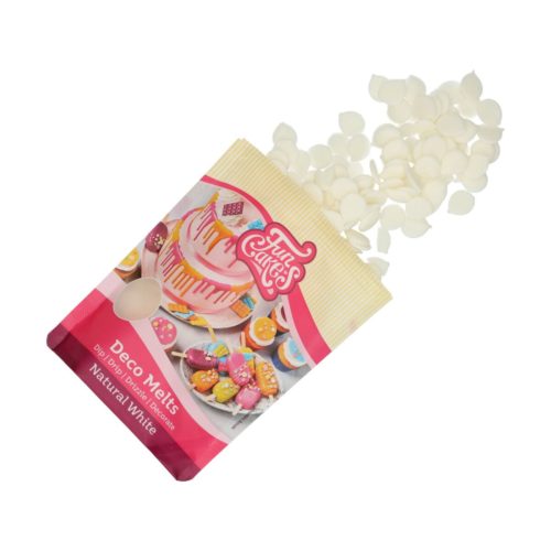 Funcakes deco melts -snow white- 250g - afbeelding 2