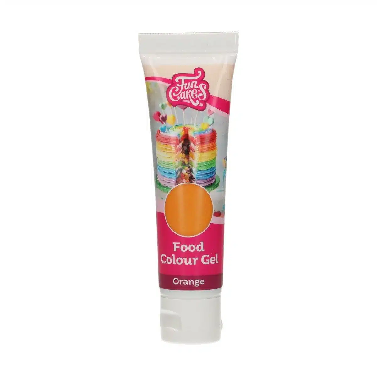 Funcakes food colour gel oranje 30 g bij cake, bake & love 6 Funcakes food colour gel oranje 30 g - afbeelding 2