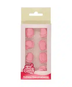 FunCakes Suikerdecoratie Baby Voetjes Roze Set/16