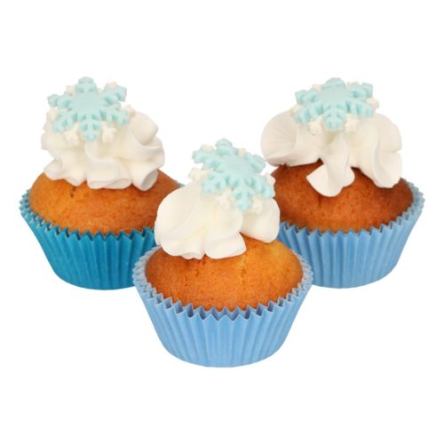 Funcakes fondant decoratie sneeuwvlokken set/12 bij cake, bake & love 7