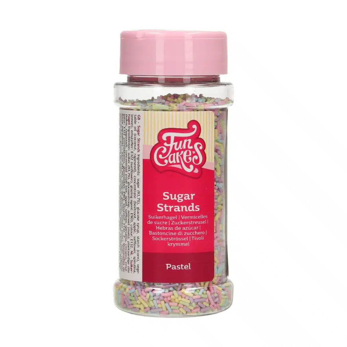 Funcakes sugar strands pastel 80 g bij cake, bake & love 5 Funcakes sugar strands pastel 80 g