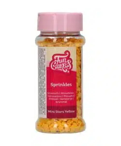 FunCakes Mini Sterretjes Geel 60 g