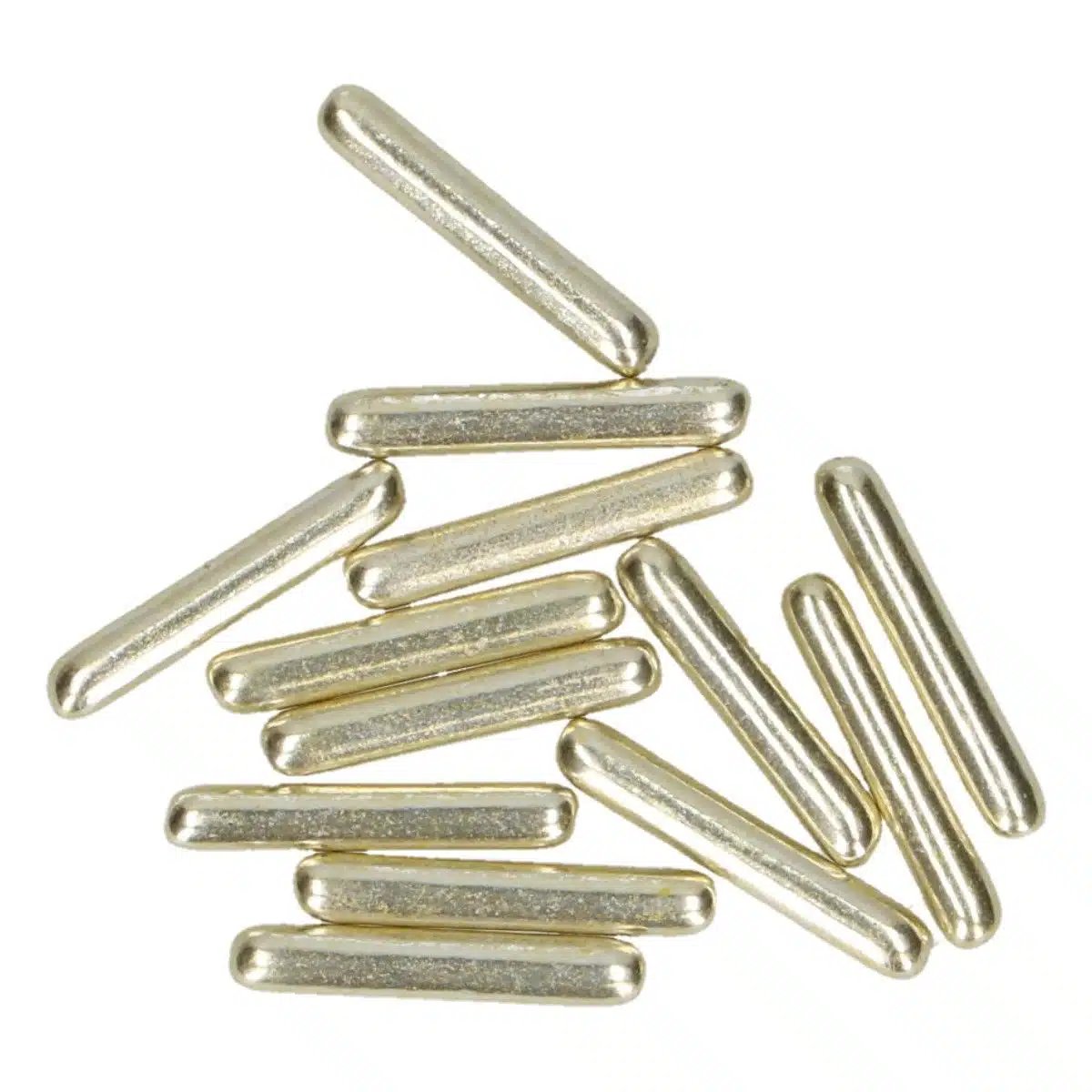 Funcakes metallic sugar rods xl light gold 70 g bij cake, bake & love 6 Funcakes metallic sugar rods xl light gold 70 g - afbeelding 2