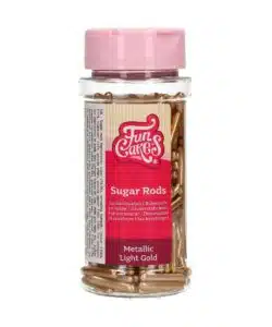 FunCakes Metallic Sugar Rods XL Light Gold 70 g