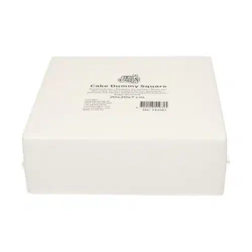 Funcakes taart dummy vierkant 20x20x7 cm