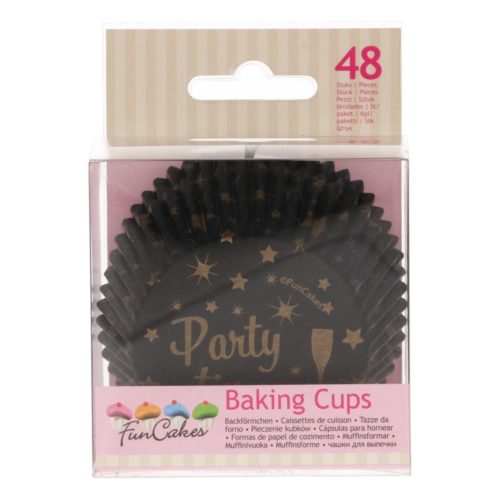 Funcakes baking cups -party time- pk/48 bij cake, bake & love 5