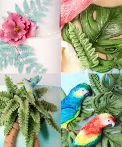Karen davies mould  tropical leaves bij cake, bake & love 11 Karen davies mould  tropical leaves bij cake, bake & love 10