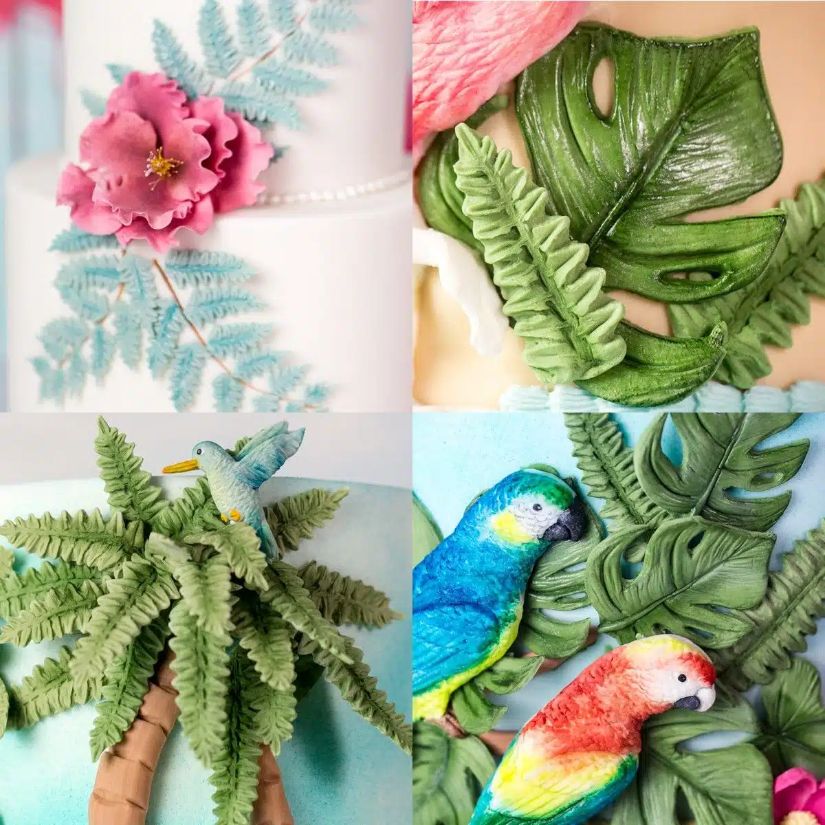 Karen davies mould  tropical leaves bij cake, bake & love 7 Karen davies mould  tropical leaves - afbeelding 3