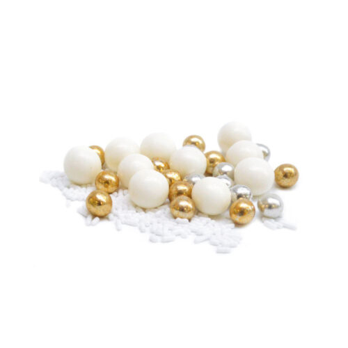 Scrapcooking wit gouden sprinkles 80 gram - afbeelding 4