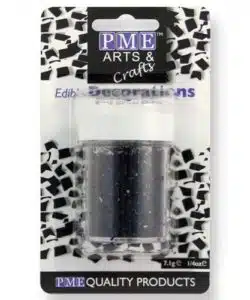 PME Glitter Flakes - Black 7g