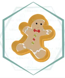 Uitsteker + Stencil Set Gingerbread Man