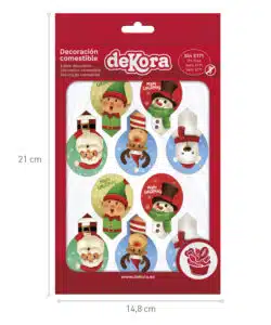 Alternative view of Dekora Eetbare Cupcake Prikkers Kerst