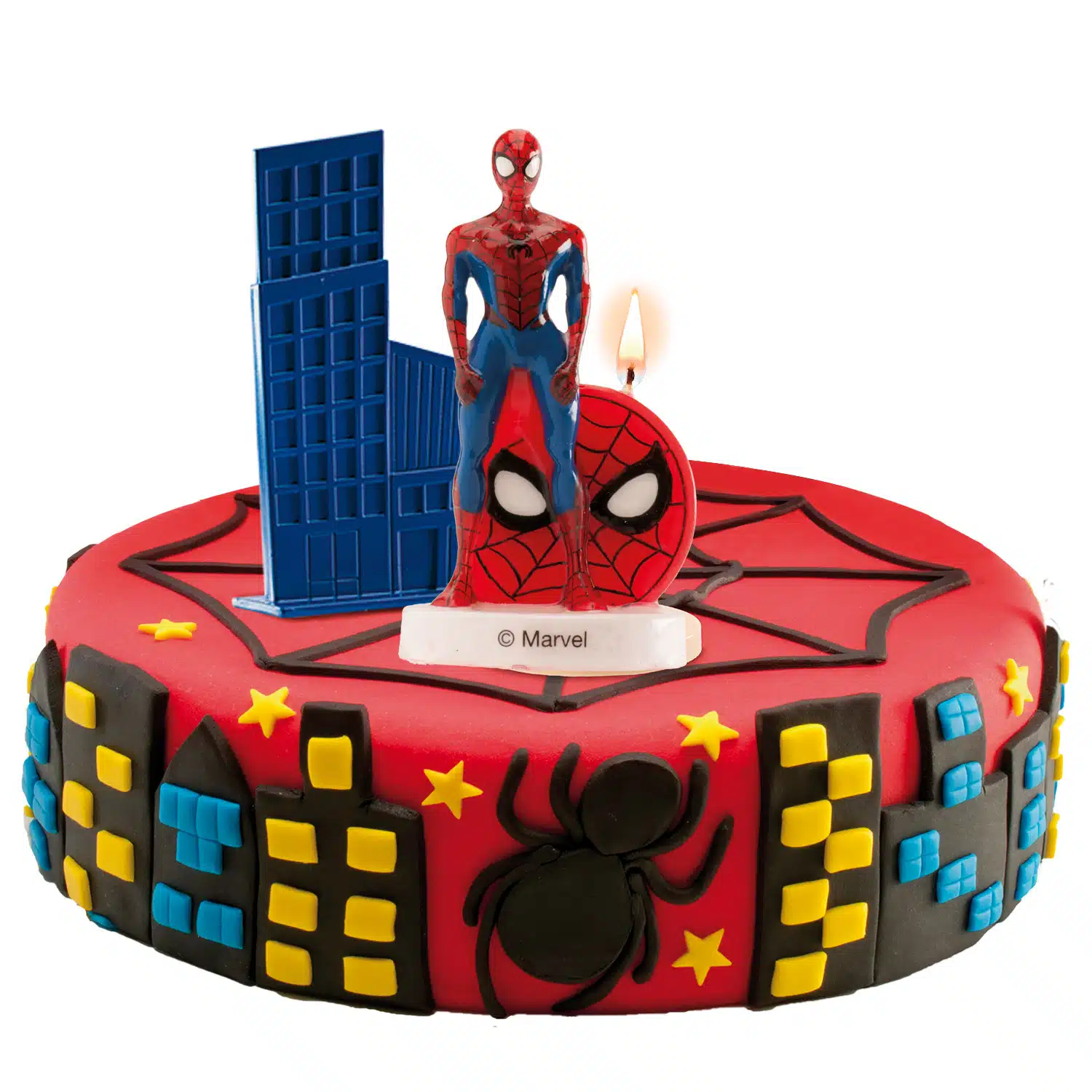 Spiderman 3d kaars bij cake, bake & love 7 Spiderman 3d kaars - afbeelding 3