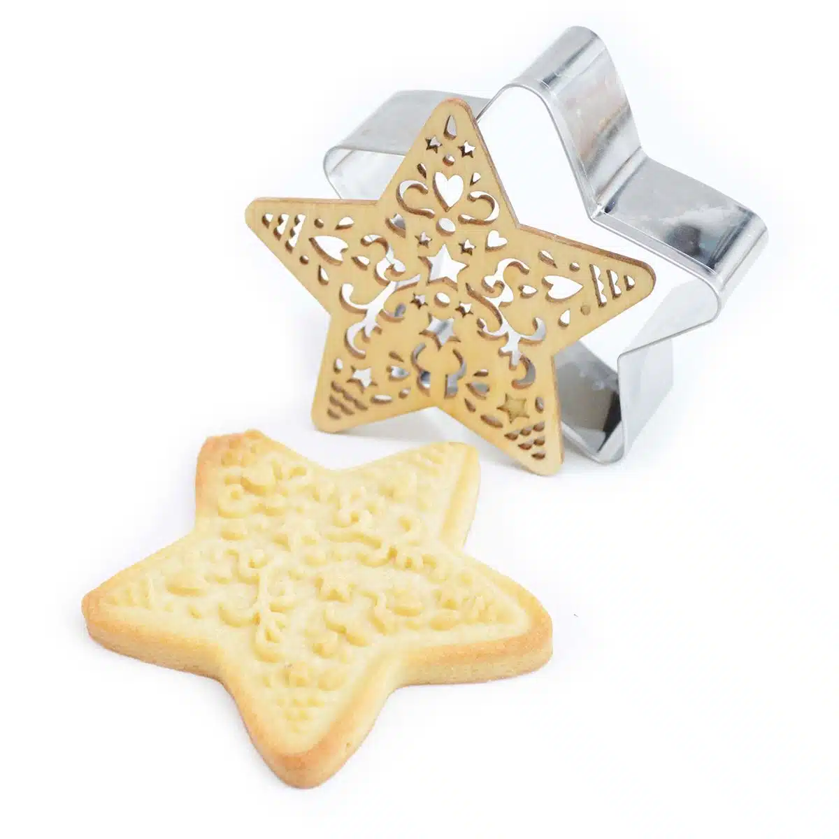 Scrapcooking cookie cutter & embosser ster bij cake, bake & love 6 Scrapcooking cookie cutter & embosser ster - afbeelding 2