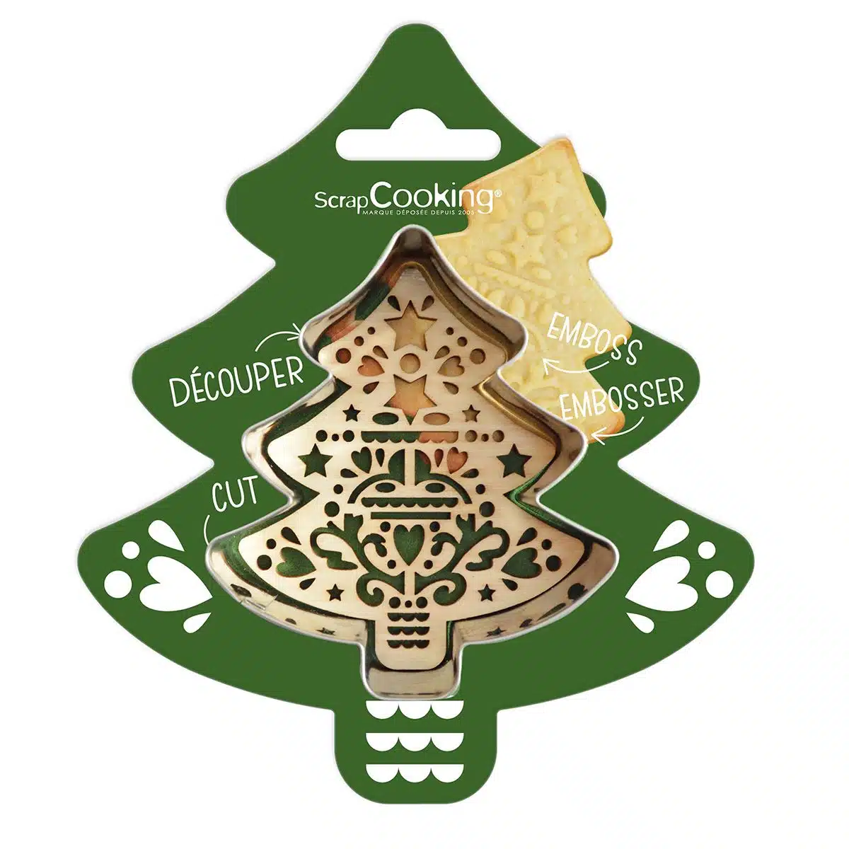 Scrapcooking cookie cutter & embosser kerstboom bij cake, bake & love 5 Scrapcooking cookie cutter & embosser kerstboom