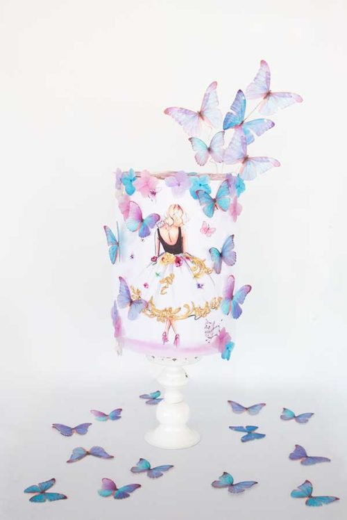 Crystal candy edible butterflies - enchanted butterflies bij cake, bake & love 7