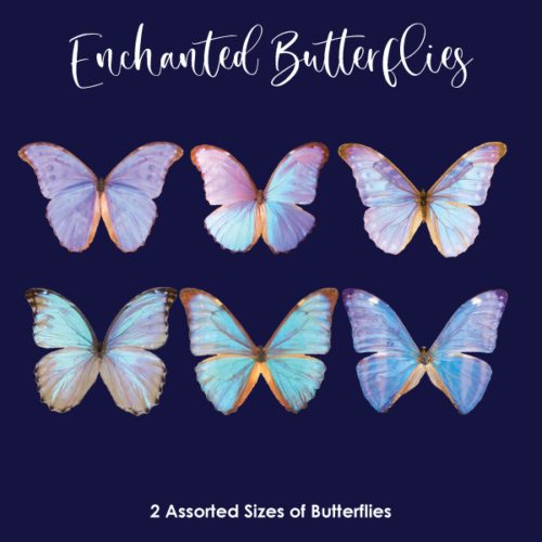 Crystal candy edible butterflies - enchanted butterflies bij cake, bake & love 5