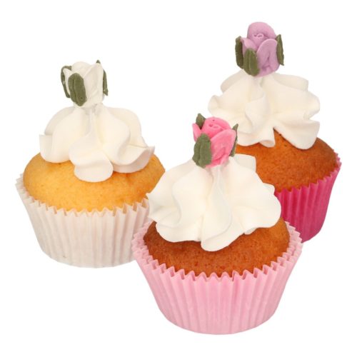Funcakes suikerdecoratie rozen met blaadjes set/16 bij cake, bake & love 7