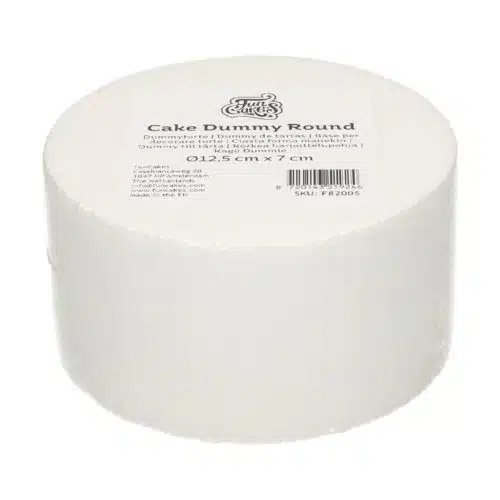Funcakes taart dummy rond 12,5 cm - 7 cm hoog