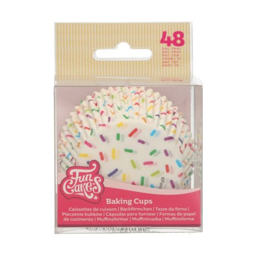 Funcakes baking cups sprinkles pk/48 bij cake, bake & love 5