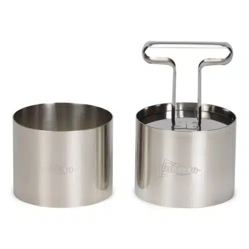 Patisse garneerring ø7x5,5cm set/2 & uitdrukker