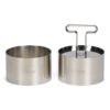 Patisse garneerring ø9x5,5cm set/2 & uitdrukker bij cake, bake & love 1