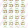 Eetbare cupcakeprint happy new year ballon goud - 24 cupcake rondjes bij cake, bake & love 1