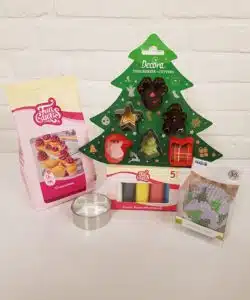 Kerst Fondant Cupcakes Pakket