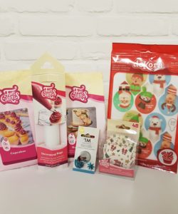 Kerst Ouwel Prikkers Cupcakes pakket