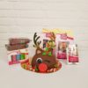 Rudolf the rednose reindeer taartje pakket + stap-voor-stap instructiefilmpje (zonder bakvorm) bij cake, bake & love 1