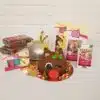 Rudolf the rednose reindeer taartje pakket + stap-voor-stap instructiefilmpje (inclusief bakvorm) bij cake, bake & love 1